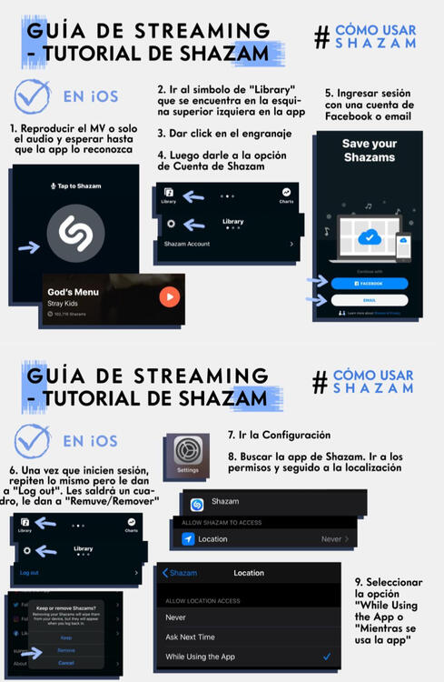 GUÍA SHAZAM - iOS